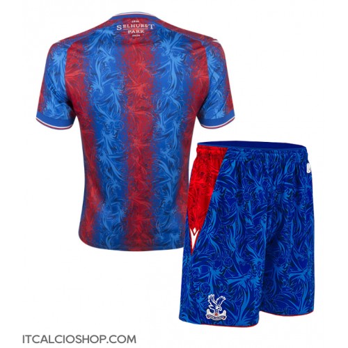 Crystal Palace Prima Maglia Bambino 2024-25 Manica Corta (+ Pantaloni corti)